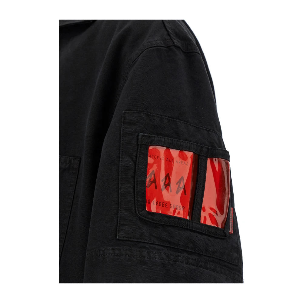 44 Label Group Oversized T-shirt met korte mouwen Black Heren