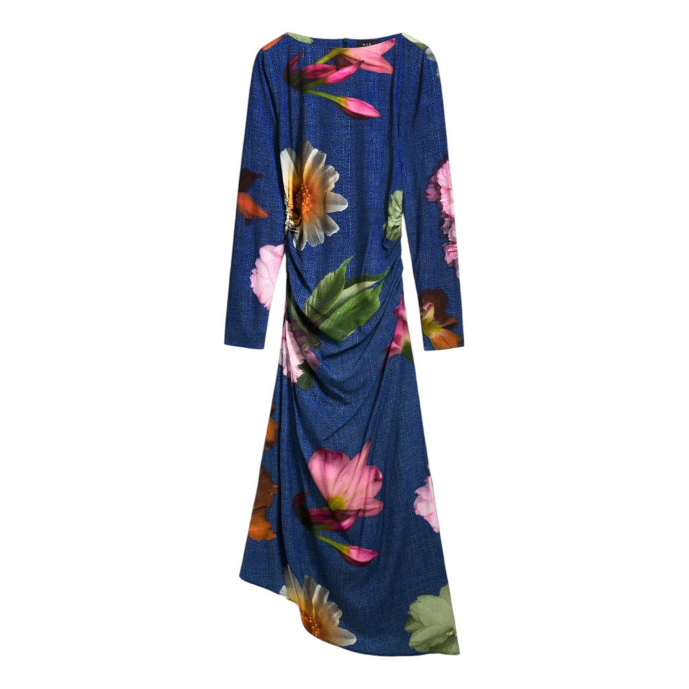 Desigual, Femme, Robes, Multicolore, Taille: 44 FR Robes Longues Collection en Mélange de Viscose