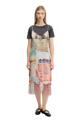 Collage Midi Dress