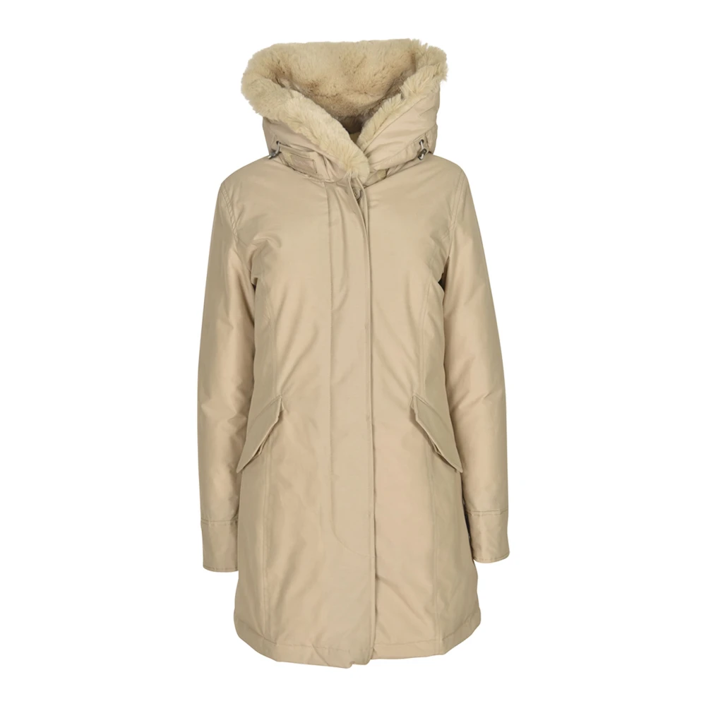 Woolrich Stijlvolle Winterjassen Beige Dames