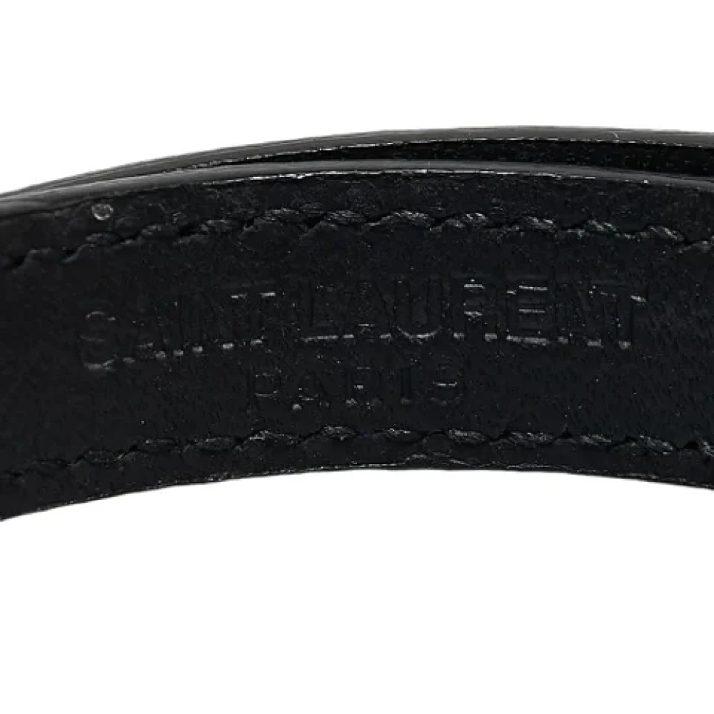Yves Saint Laurent Vintage Pre-owned Leather belts Black Dames