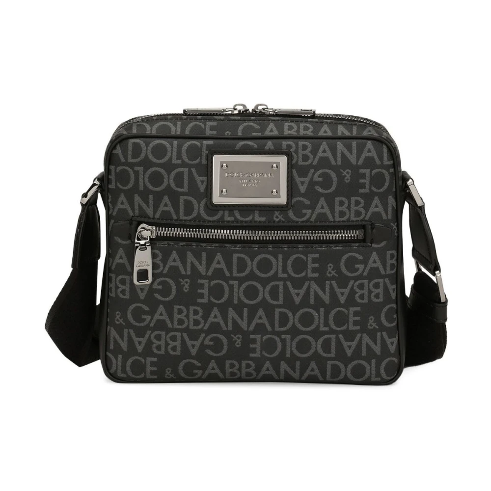 Dolce & Gabbana Herr Grå Väskor One Size, Stilfull Cross Body Väska För Män
