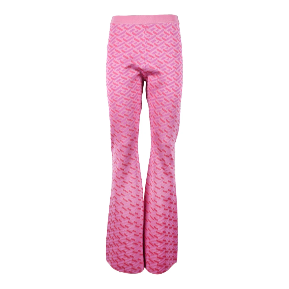 Versace Zijdeblend Stijlvolle Collectie Broek Pink Dames