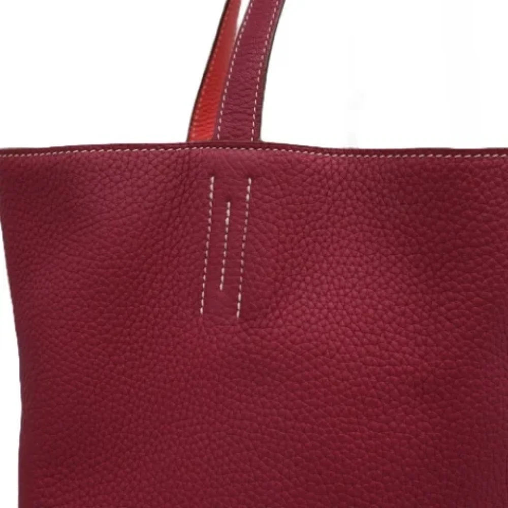 Hermès Vintage Pre-owned Leather totes Purple Dames