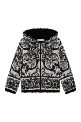 Majolica Print Hooded Sweatshirt