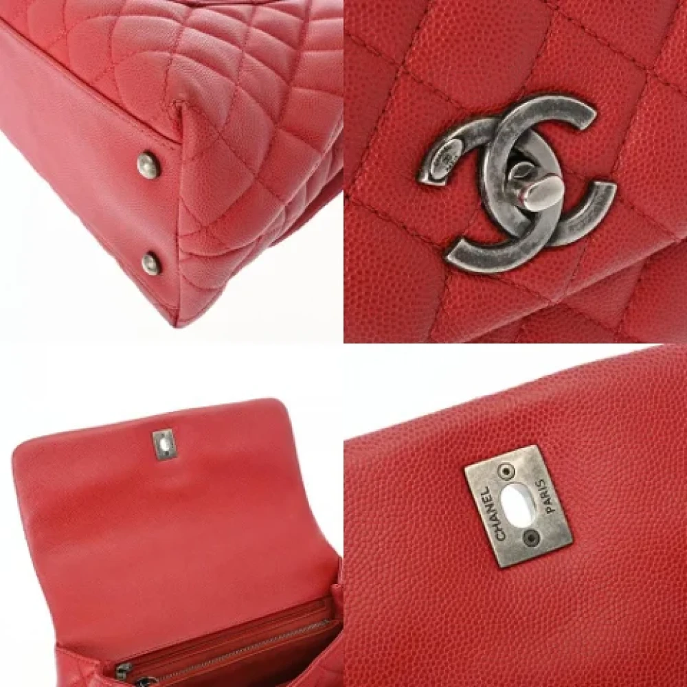 Chanel Vintage Pre-owned Fabric handbags Red Dames