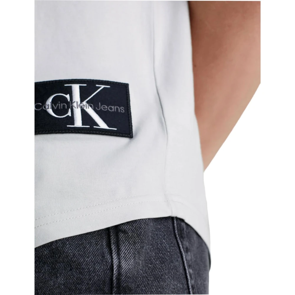 Calvin Klein Minimalistisch Logo T-shirt White Heren