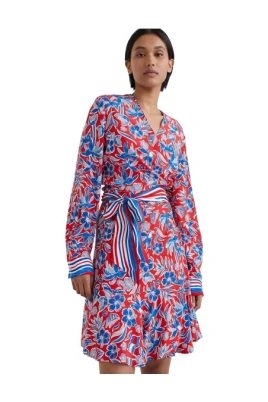 Island Scarf Wrap Dress