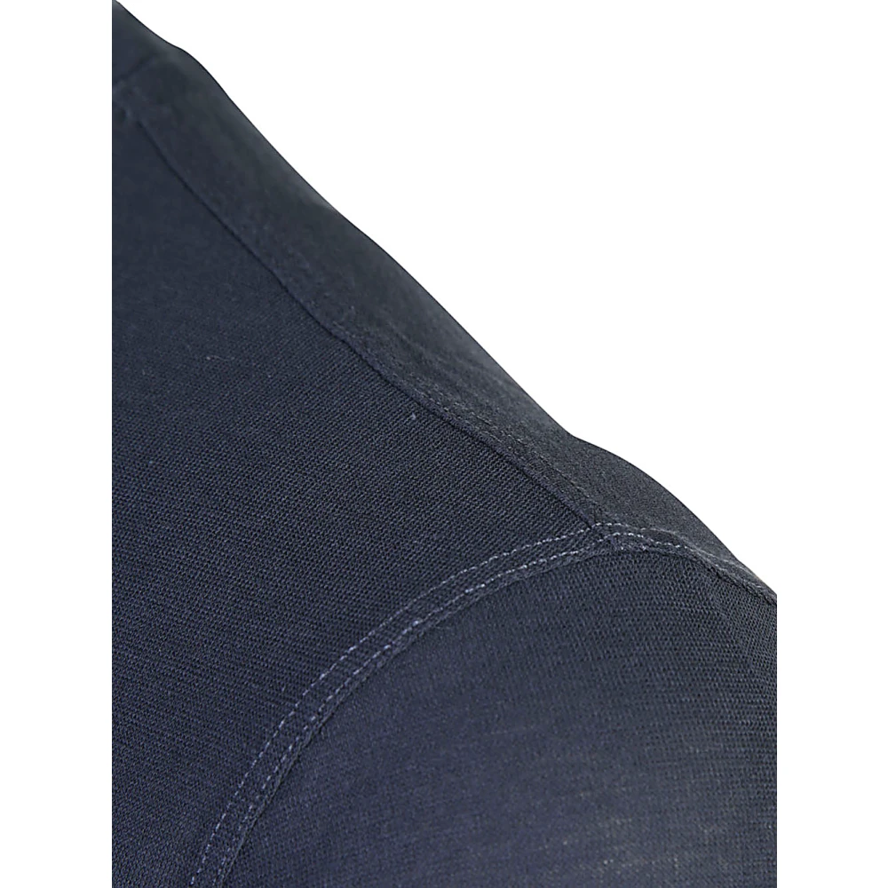 Zanone Blauwe T-shirts en Polos Blue Heren