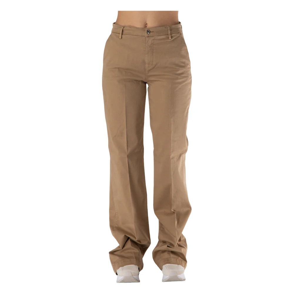 Liu Jo Flare Chino Broek Beige Dames