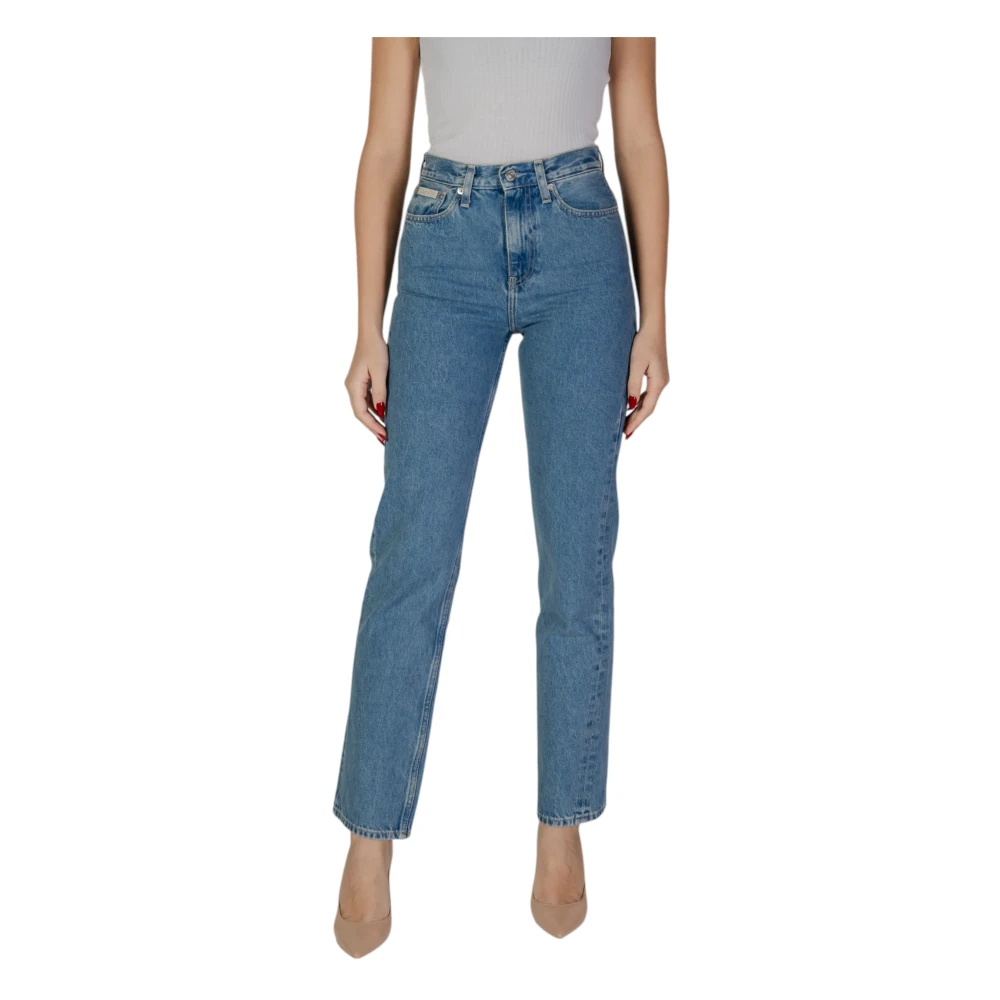 Calvin Klein Jeans Regular Women's Jeans Lente Zomer Collectie Blue Dames