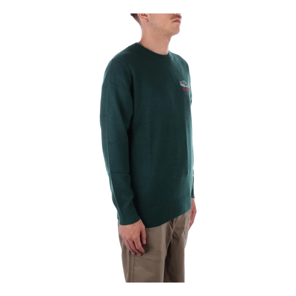 Saint Barth Groene Logo Trui Wolmix Green Heren