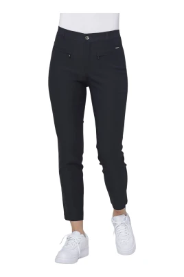 Mörkblå Dragkedja Leggings