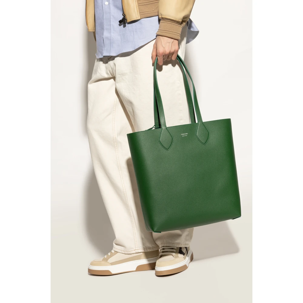 Salvatore Ferragamo Tas type Shopper Green Heren