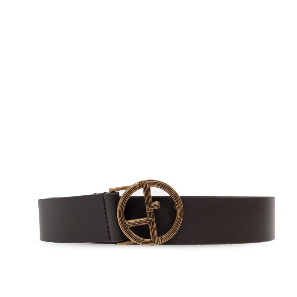 Giorgio Armani Leren riem Brown Heren