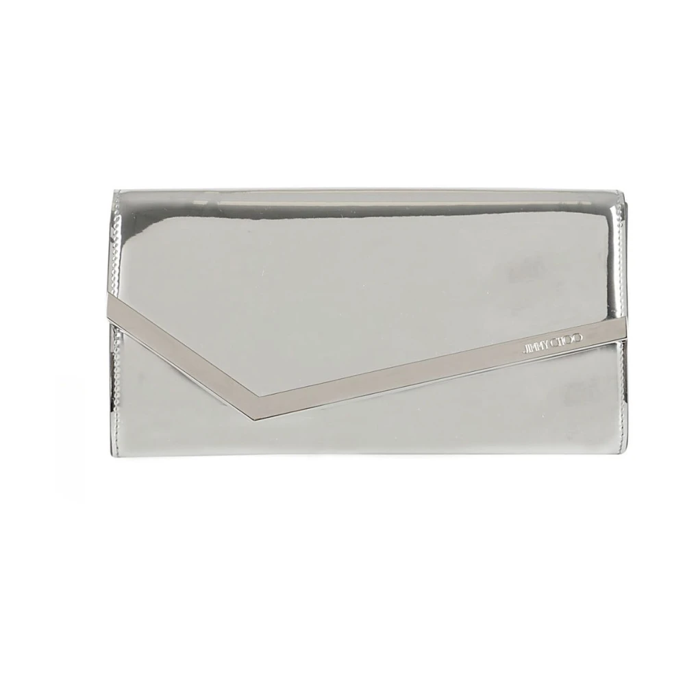 Jimmy Choo Elegante Zwarte Leren Enkellaarzen Gray Dames