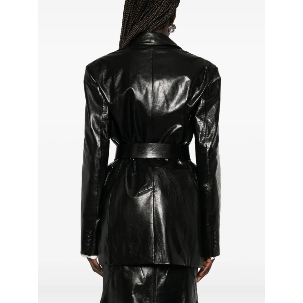 SPORTMAX Zwarte Jacks voor Actieve Levensstijl Black Dames