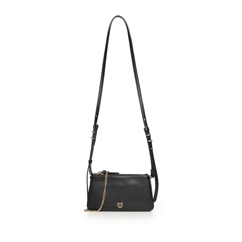 Pinko Women's Black Mini Double Bag - Cross Body Bags - One Size - Bags