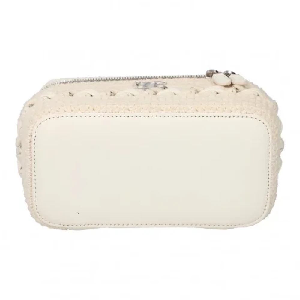 Chanel Vintage Pre-owned Leather crossbody-bags Beige Dames