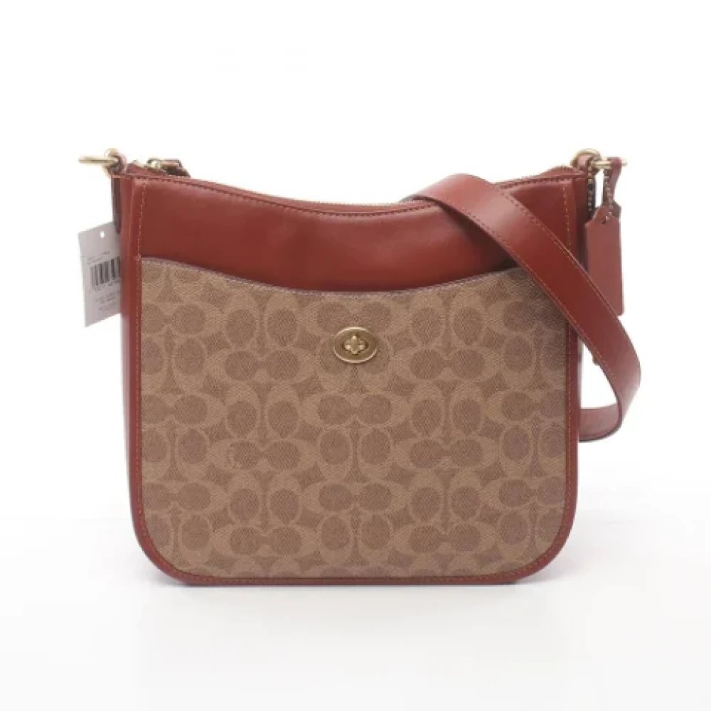 Coach Pre-owned Leather shoulder-bags Beige Dames