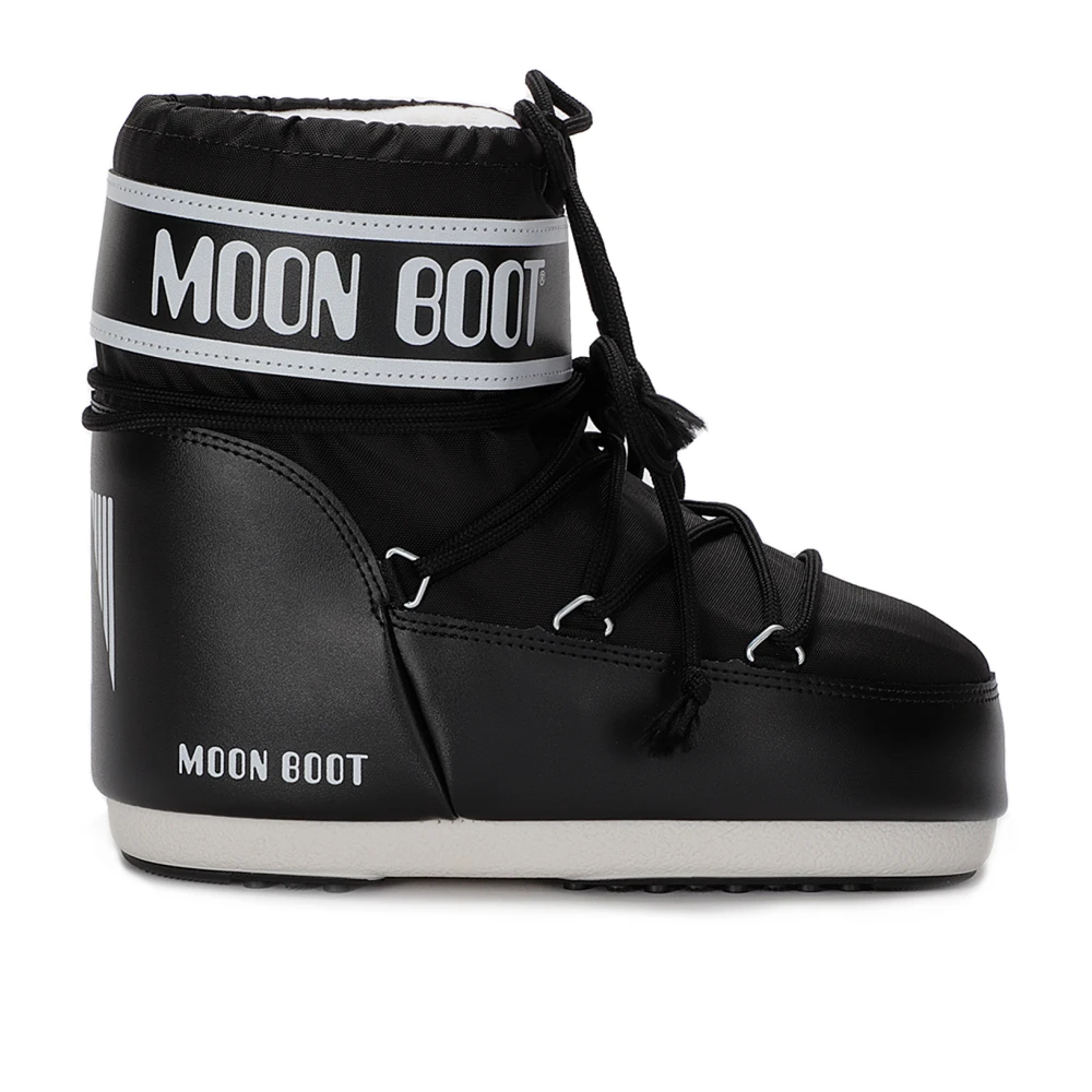 Moon Boot Snö stövlar med snörning framtill Black, Dam