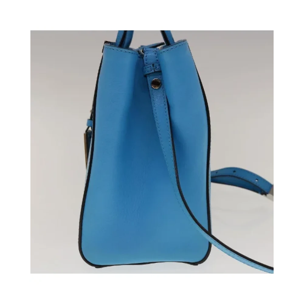 Fendi Vintage Pre-owned Leather handbags Blue Dames