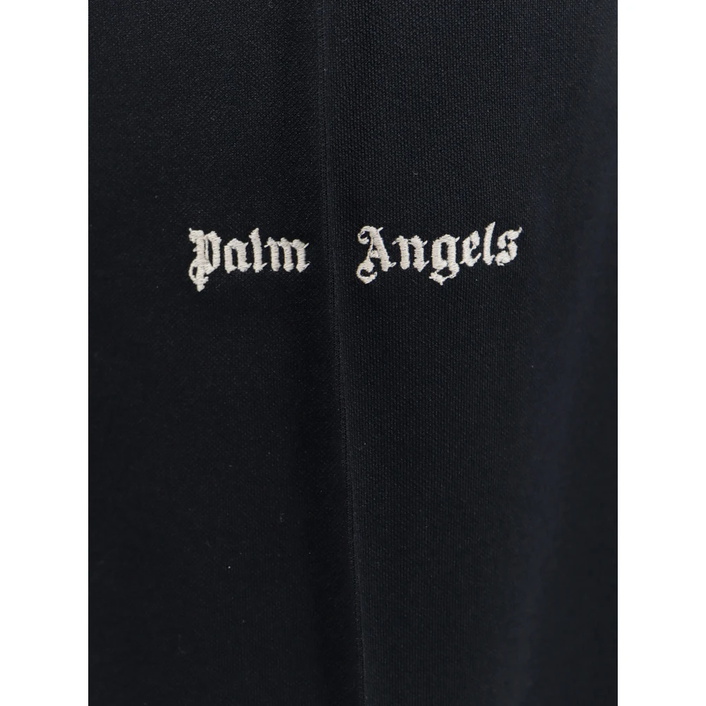 Palm Angels Stijlvolle zwarte rechte broek voor vrouwen Black Dames