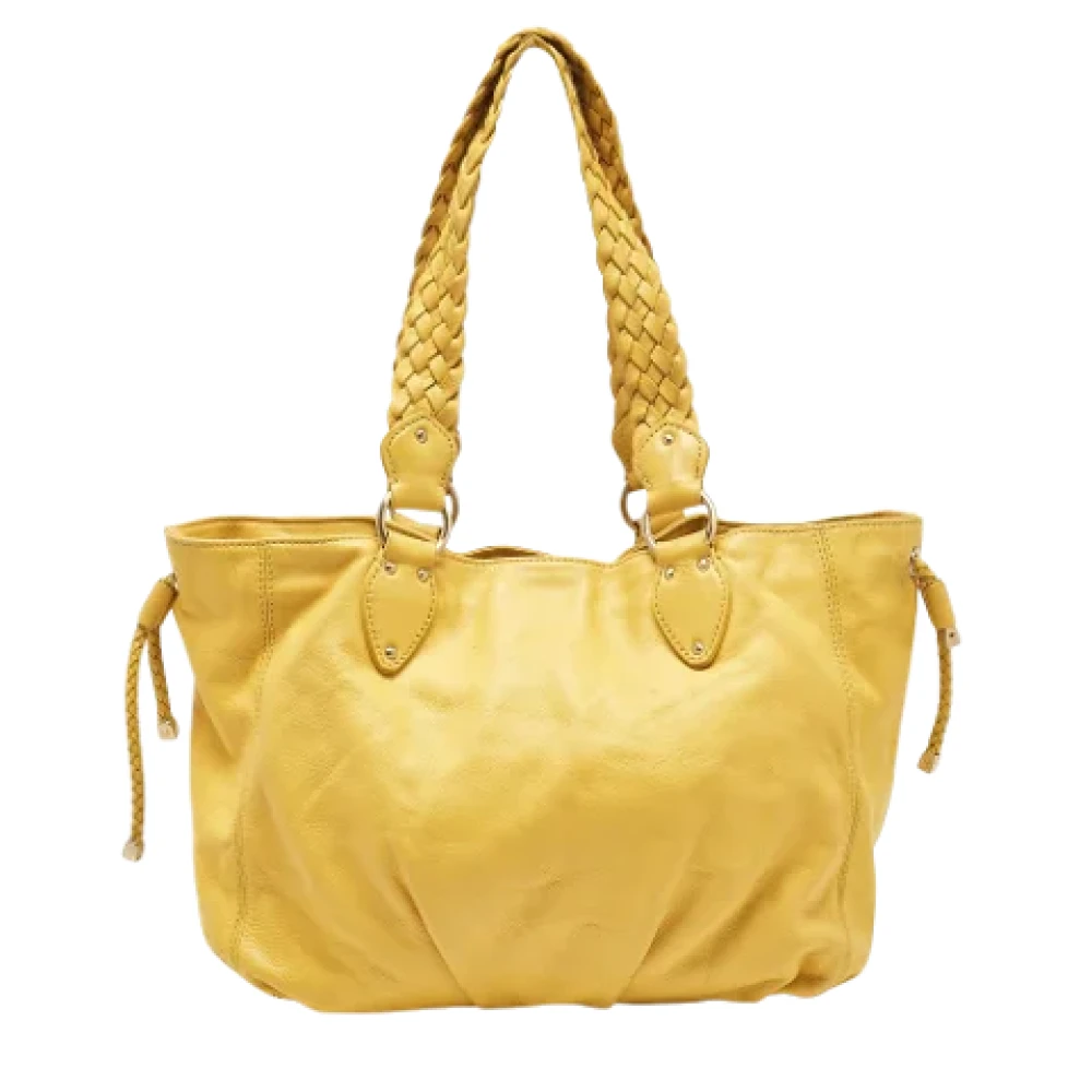 Michael Kors Pre-owned Leather shoulder-bags Yellow Dames