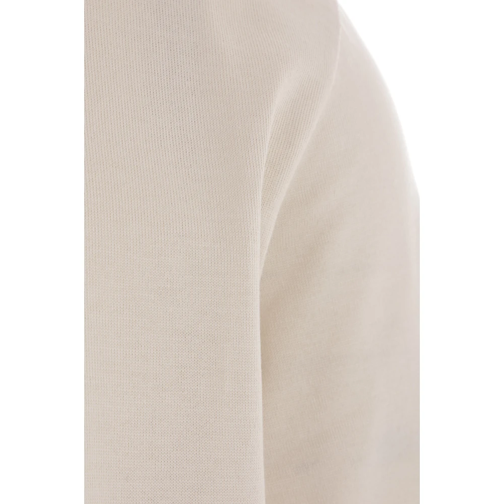Eleventy Beige Katoenen T-shirt met Grijze Details Beige Heren
