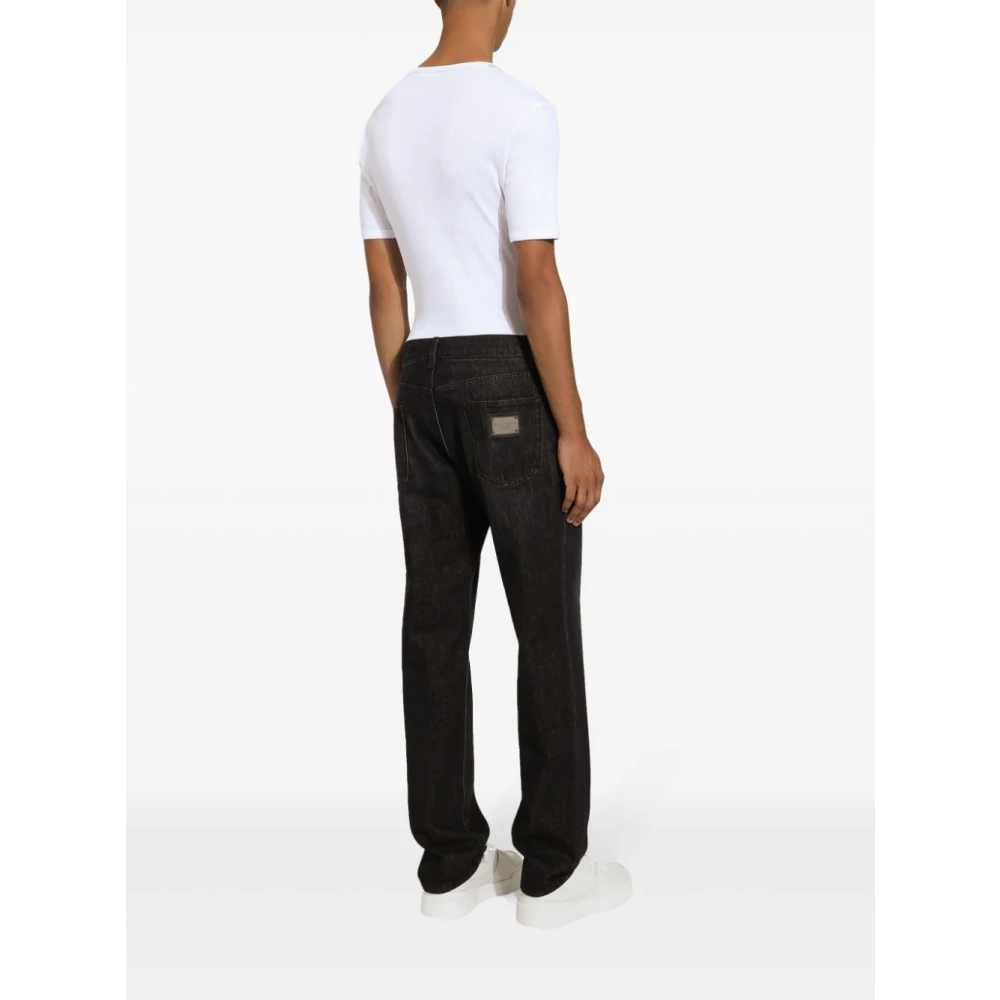 Dolce & Gabbana Blauwe Broek met Regular Fit Blue Heren