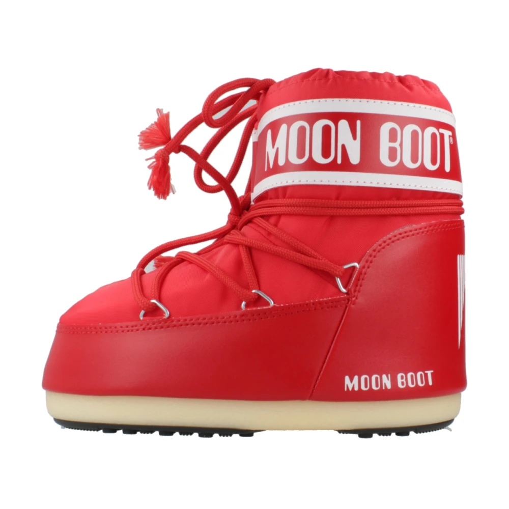 Moon Boot Girls Red Icon Low Boots In - Eu 33 - 35 Uk 1 - 2.5 - Image 3