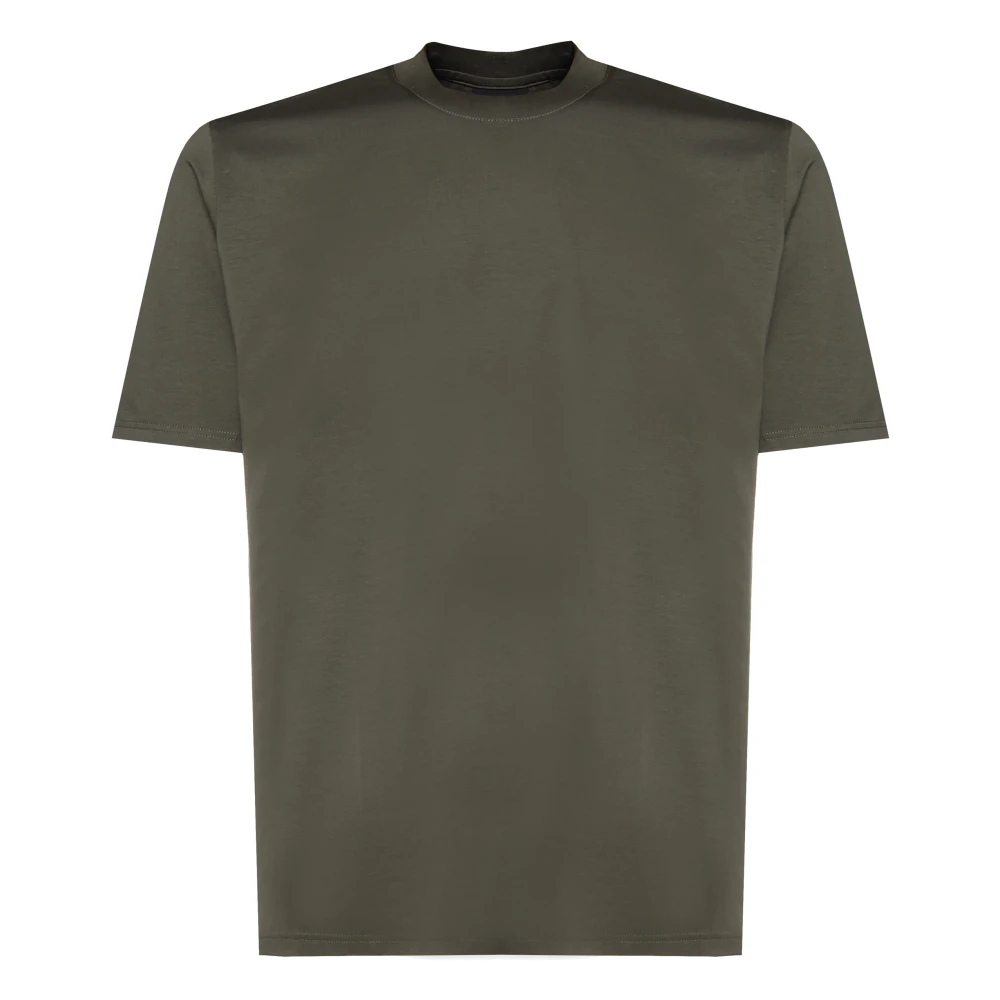 Giuliano Galiano Army Green Ronde Hals T-shirt Green Heren