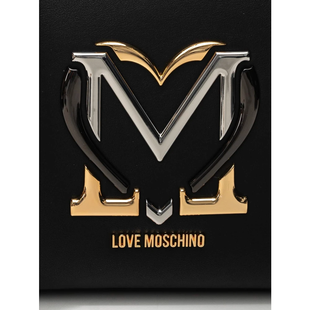 Love Moschino Zwarte Maxi Logo Tas Black Dames