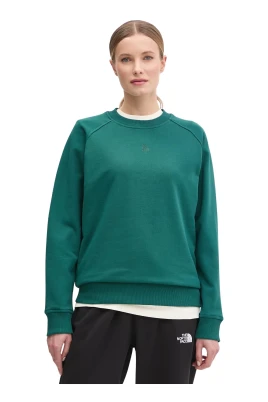Avslappnad bomullssweatshirt