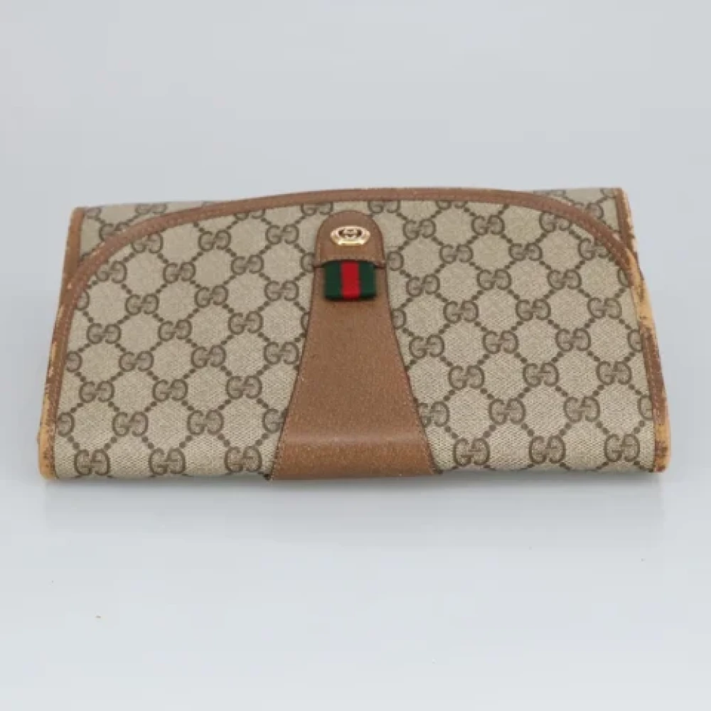 Gucci Vintage Pre-owned Canvas gucci-bags Beige Dames