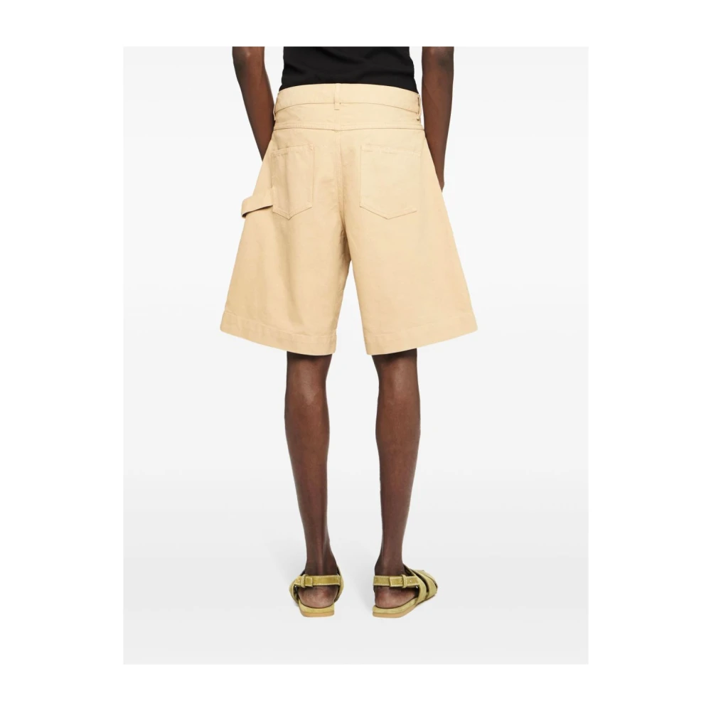 JW Anderson Bruine Twisted Bermuda's voor Mannen Brown Heren