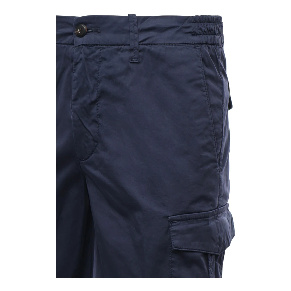Eleventy Cargo Bermuda Shorts Blauw Katoen Blue Heren