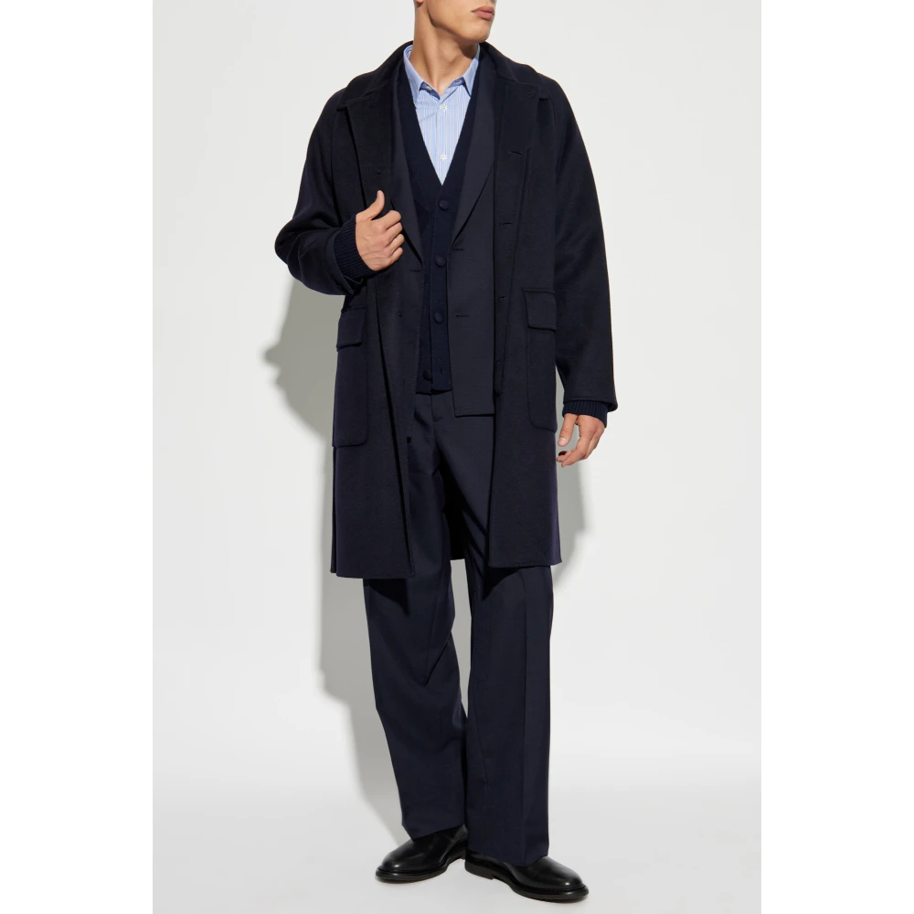 Officine Générale Wollen jas Blue Heren