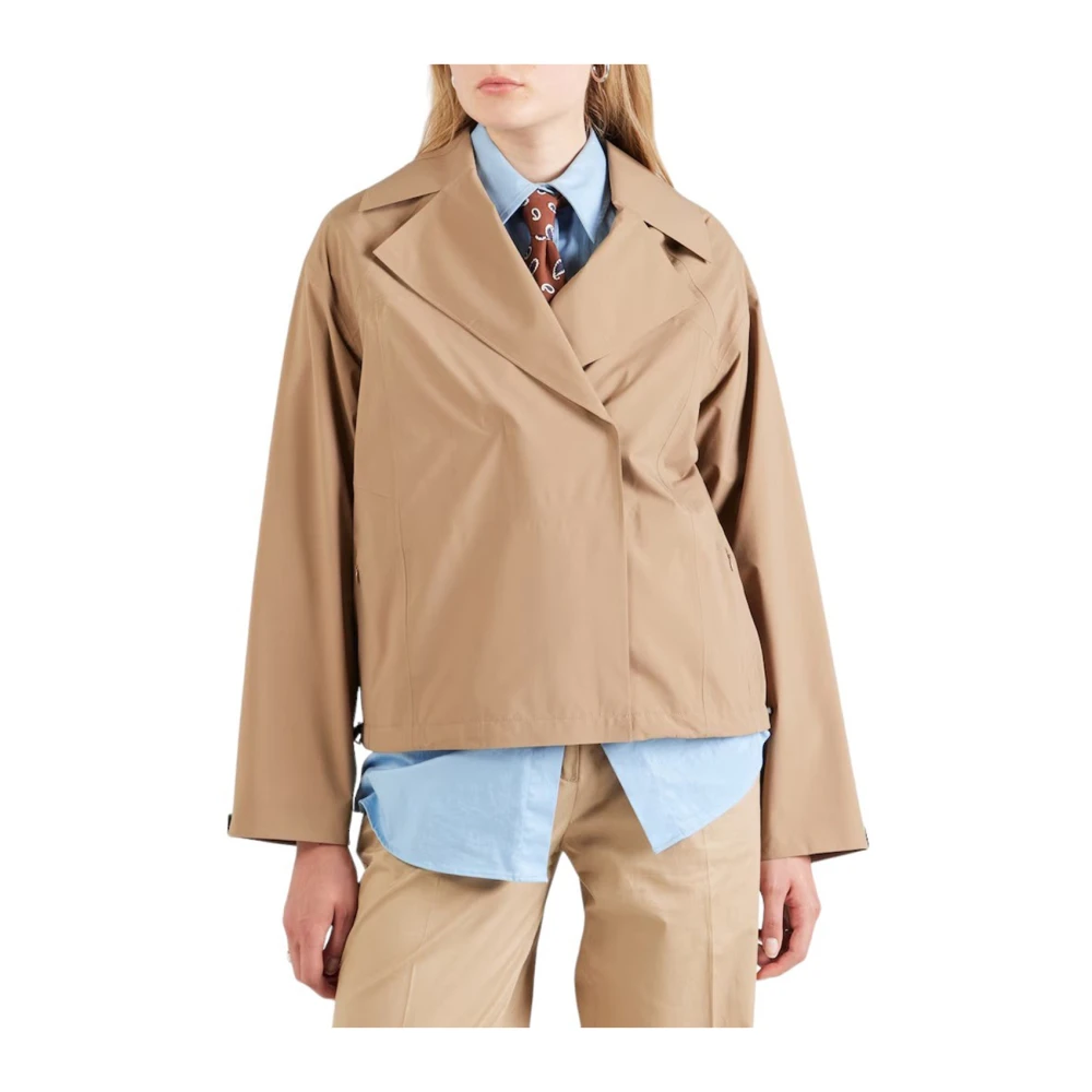 Boss Beige Open Jas met Pamulla Stijl Beige Dames