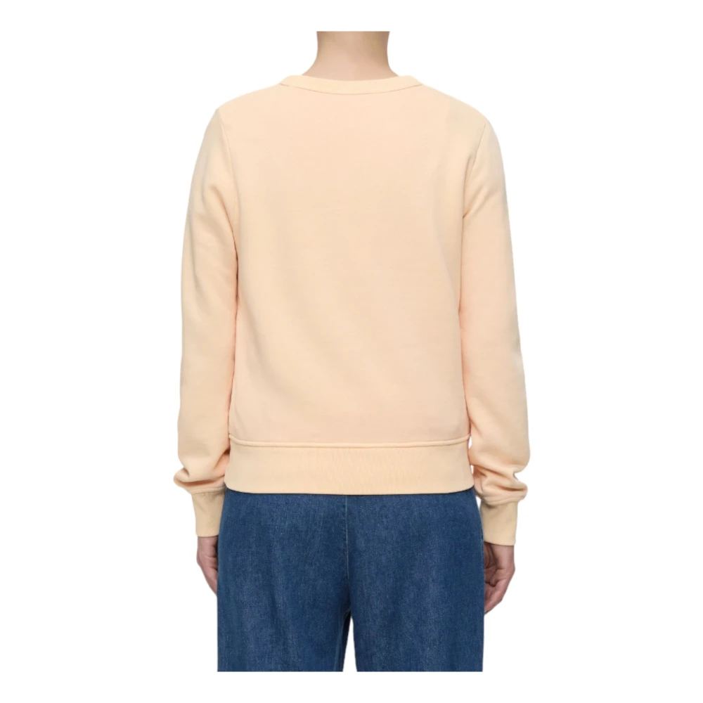 closed Oranje Sweatshirt met Ronde Hals Orange Dames