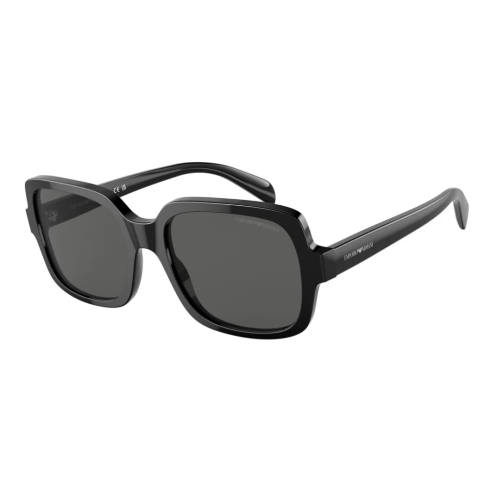 Emporio Armani Women's Black Square Shiny Dark Grey Ea4195 - Image 4