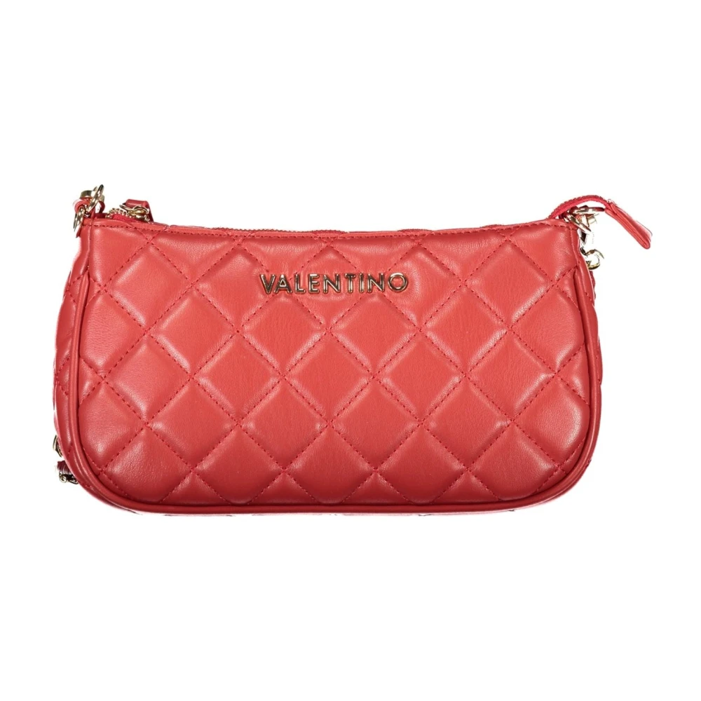 Valentino by Mario Valentino Rode Schoudertas met Afneembare Kettingriem Red Dames
