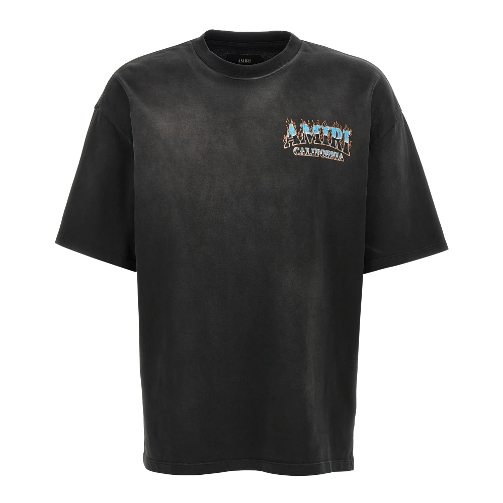 Amiri Mannelijk Zwart Tops Heren, S, Katoen, Sunny Place Tee