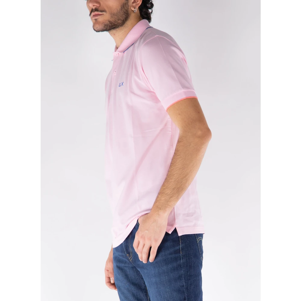 Sun68 Polo Shirts Pink Heren