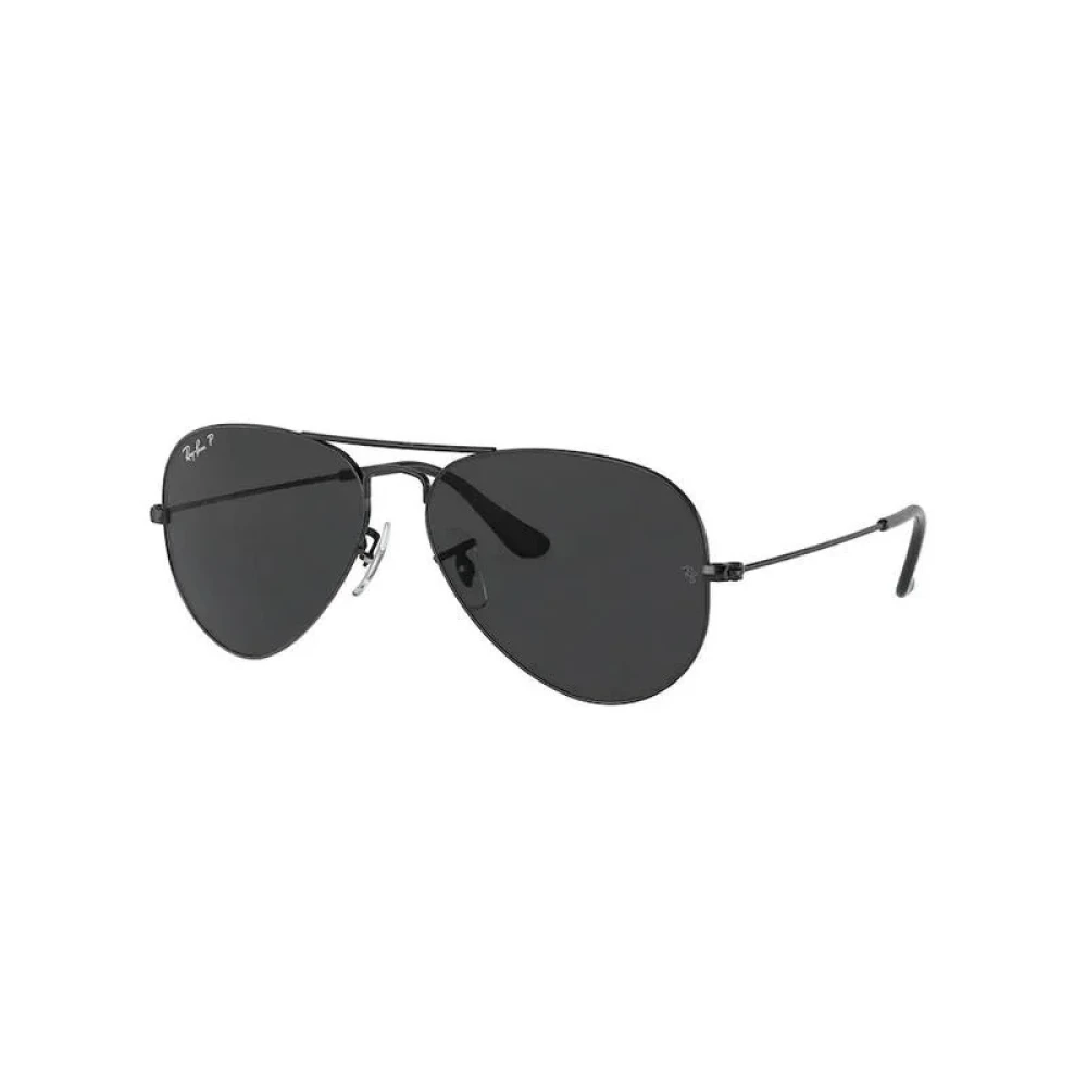 Ray-Ban Unisex Black Aviator Polished Polarized Aviator 3025 - Image 9
