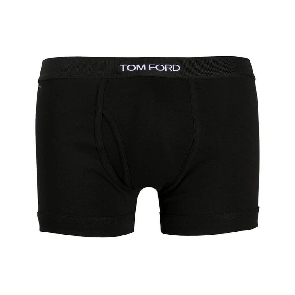 Tom Ford Logo Waistband Boxers Black Heren