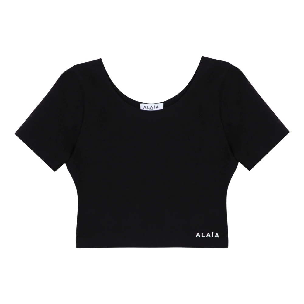 Alaïa Stijlvolle Ribtop Black Dames