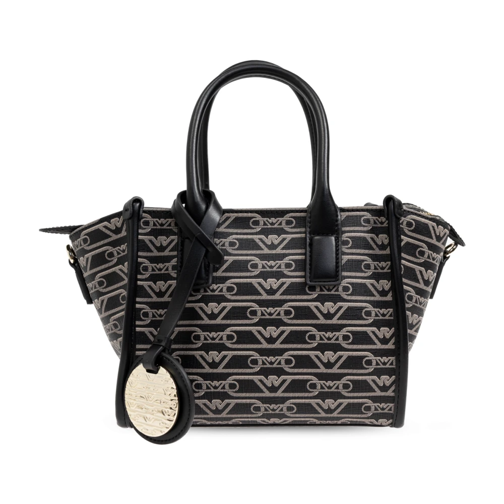 Emporio Armani Schoudertas met monogram Black Dames