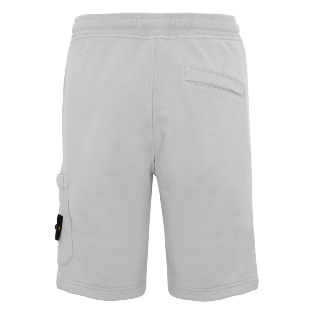 Stone Island Grijze Katoenen Bermuda Shorts Gray Heren