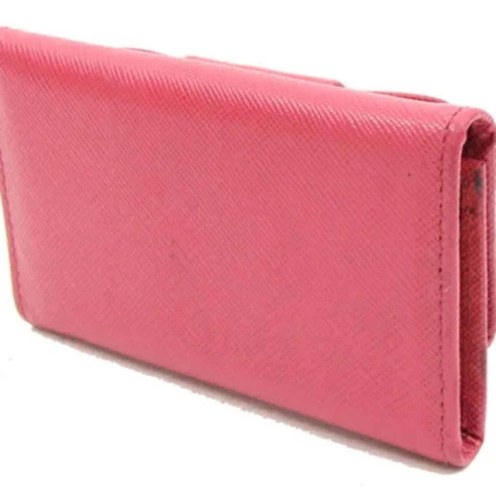 Prada Vintage Pre-owned Leather key-holders Pink Dames